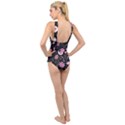 Flowers Pattern Cross Front Low Back Swimsuit View2