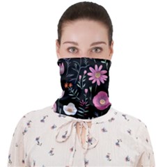 Flowers Pattern Face Covering Bandana (adult)