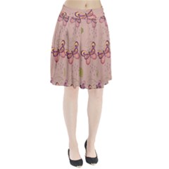 Butterfly Background Pattern Texture Pleated Skirt