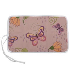 Butterfly Background Pattern Texture Pen Storage Case (s)