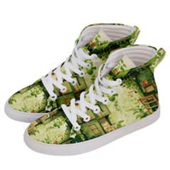 Building Potted Plants Women s Hi-top Skate Sneakers by Ravend