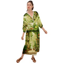 Building Potted Plants Grecian Style  Maxi Dress