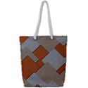 Abstract Pattern Line Art Design Decoration Full Print Rope Handle Tote (Small) View1