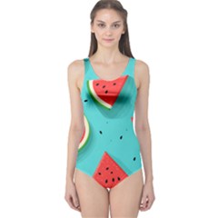 Watermelon Fruit Slice One Piece Swimsuit