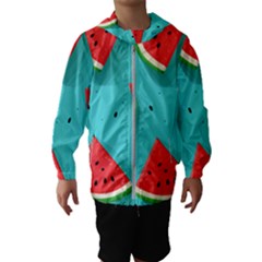 Watermelon Fruit Slice Kids  Hooded Windbreaker