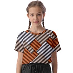 Abstract Pattern Line Art Design Decoration Kids  Basic T-shirt