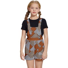 Abstract Pattern Line Art Design Decoration Kids  Short Overalls by Ravend