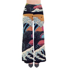 Retro Wave Kaiju Godzilla Japanese Pop Art Style So Vintage Palazzo Pants by Modalart