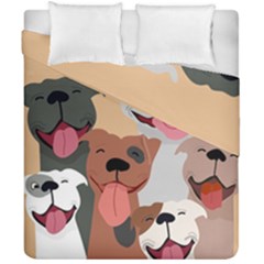 Dogs Pet Background Pack Terrier Duvet Cover Double Side (california King Size)