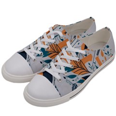 Flower Design Nature Men s Low Top Canvas Sneakers by Ravend