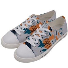 Flower Design Nature Women s Low Top Canvas Sneakers by Ravend