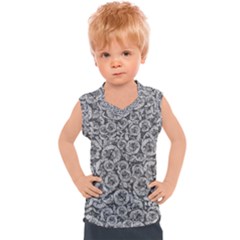 Vintage Clock Motif Pattern Kids  Sport Tank Top