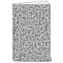 Vintage Clock Motif Pattern 8  x 10  Softcover Notebook