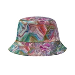 Abstract Waves Iv Inside Out Bucket Hat by kaleidomarblingart