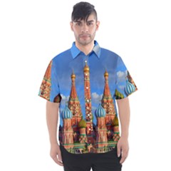 Architecture Building Cathedral Church Men s Short Sleeve Shirt