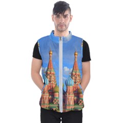 Architecture Building Cathedral Church Men s Puffer Vest by Modalart