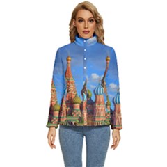 Architecture Building Cathedral Church Women s Puffer Bubble Jacket Coat by Modalart