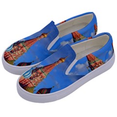 Architecture Building Cathedral Church Kids  Canvas Slip Ons by Modalart