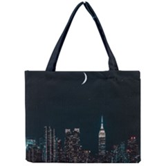 Skyline Photography Of Buildings Mini Tote Bag by Modalart