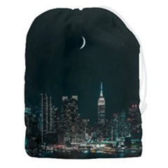 Skyline Photography Of Buildings Drawstring Pouch (3xl) by Modalart