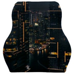 Photo Of Buildings During Nighttime Car Seat Velour Cushion  by Modalart