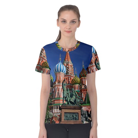 Saint Basil S Cathedral Women s Cotton T-shirt by Modalart