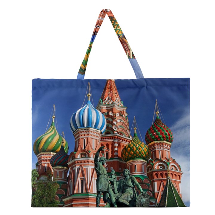 Saint Basil S Cathedral Zipper Large Tote Bag