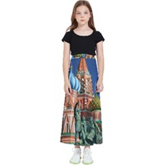 Saint Basil S Cathedral Kids  Flared Maxi Skirt by Modalart