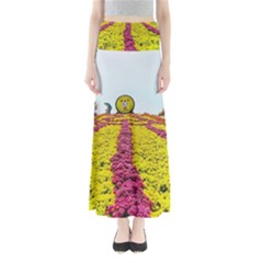 Beautiful garden Full Length Maxi Skirt