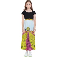 Beautiful Garden Kids  Flared Maxi Skirt by 1212