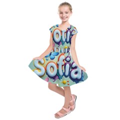 Sofia Kids  Short Sleeve Dress by 1212