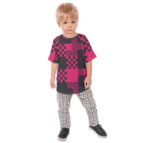 Cube Square Block Shape Creative Kids  Raglan T-shirt by Amaryn4rt