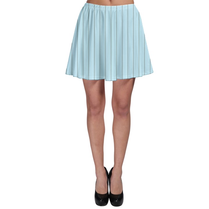 Stripes Striped Turquoise Skater Skirt