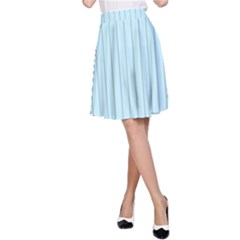 Stripes Striped Turquoise A-line Skirt by Amaryn4rt