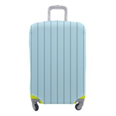 Stripes Striped Turquoise Luggage Cover (small) by Amaryn4rt