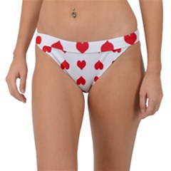 Heart Red Love Valentines Day Band Bikini Bottoms by Bajindul