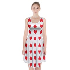 Heart Red Love Valentines Day Racerback Midi Dress by Bajindul