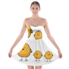 Chick Easter Cute Fun Spring Strapless Bra Top Dress by Ndabl3x