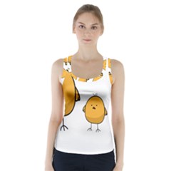 Chick Easter Cute Fun Spring Racer Back Sports Top by Ndabl3x