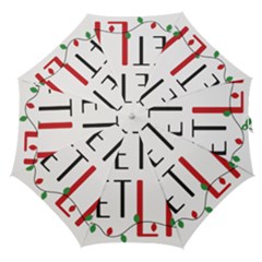Let s Get Lit Christmas Jingle Bells Santa Claus Straight Umbrellas by Ndabl3x