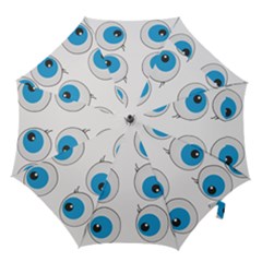 Eyes Comic Cartoon Fun Funny Toon Hook Handle Umbrellas (medium) by Ndabl3x