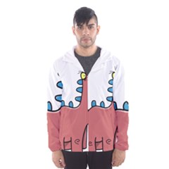 Dinosaur Dragon Drawing Cute Men s Hooded Windbreaker by Ndabl3x