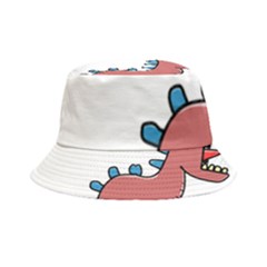 Dinosaur Dragon Drawing Cute Inside Out Bucket Hat by Ndabl3x