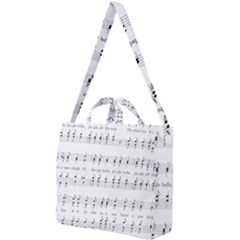 Jingle Bells Song Christmas Carol Square Shoulder Tote Bag