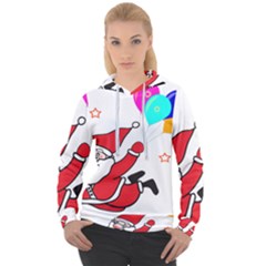 Nicholas Santa Claus Balloons Stars Women s Overhead Hoodie by Ndabl3x