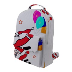 Nicholas Santa Claus Balloons Stars Flap Pocket Backpack (large) by Ndabl3x