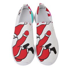 Nicholas Santa Claus Balloons Stars Women s Slip On Sneakers by Ndabl3x