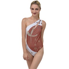 Abstract Pattern Art Drawing To One Side Swimsuit by Ndabl3x