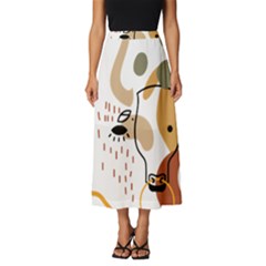 Abstract Bull Art Design Classic Midi Chiffon Skirt by Ndabl3x