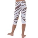 Abstract Hand Vine Lines Drawing Kids  Lightweight Velour Capri Leggings  View4